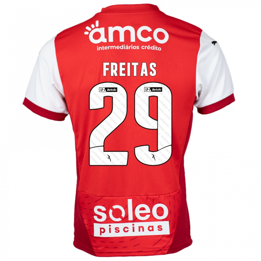 Niño Camiseta Mylena Freitas #29 Rojo Blanco 1ª Equipación 2024/25 La Camisa Chile