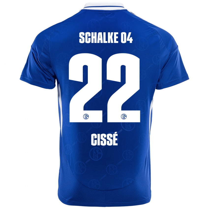 Niño Camiseta Ibrahima Cissé #22 Azul Real 1ª Equipación 2024/25 La Camisa Chile