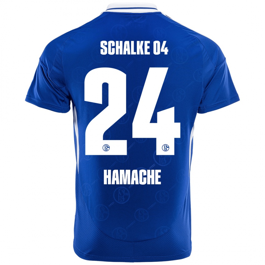 Niño Camiseta Ilyes Hamache #24 Azul Real 1ª Equipación 2024/25 La Camisa Chile