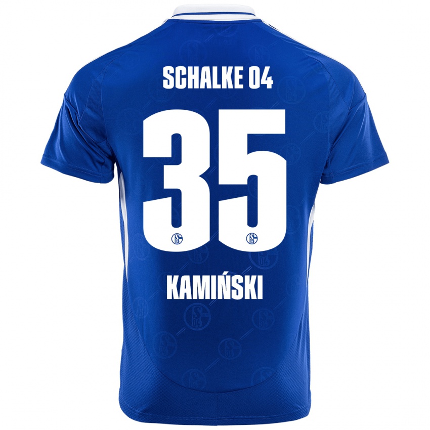 Niño Camiseta Marcin Kaminski #35 Azul Real 1ª Equipación 2024/25 La Camisa Chile