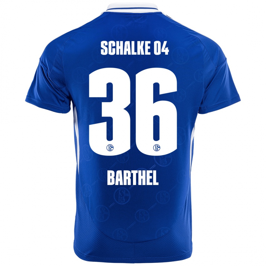 Niño Camiseta Niklas Barthel #36 Azul Real 1ª Equipación 2024/25 La Camisa Chile