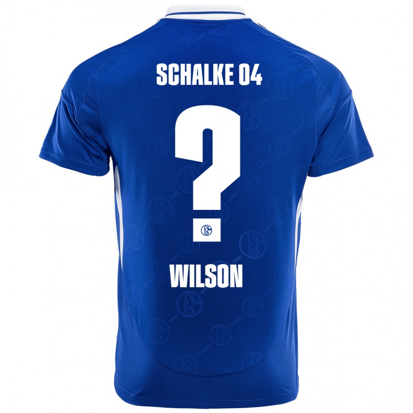 Niño Camiseta Clinton Wilson #0 Azul Real 1ª Equipación 2024/25 La Camisa Chile