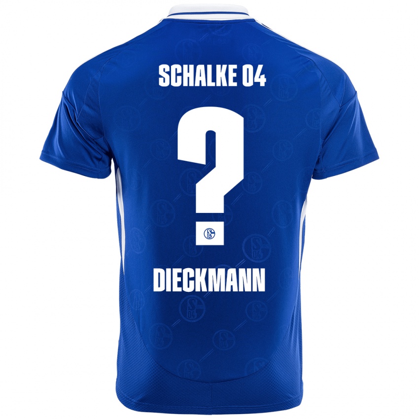 Niño Camiseta Jonas Dieckmann #0 Azul Real 1ª Equipación 2024/25 La Camisa Chile