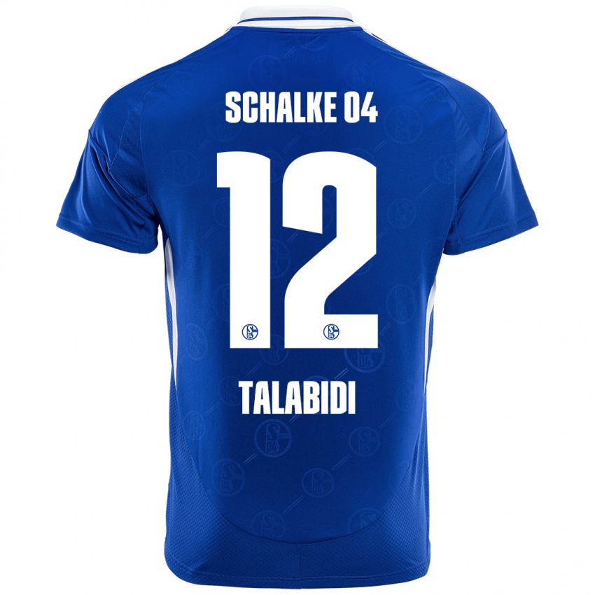 Niño Camiseta Malik Talabidi #12 Azul Real 1ª Equipación 2024/25 La Camisa Chile