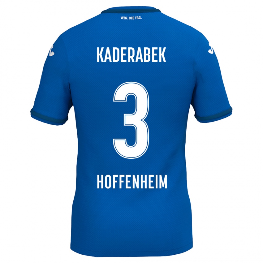 Niño Camiseta Pavel Kaderabek #3 Azul Real 1ª Equipación 2024/25 La Camisa Chile