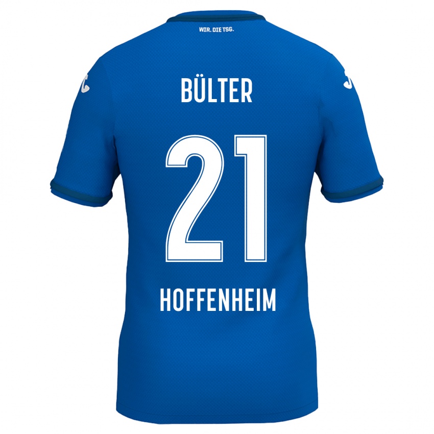 Niño Camiseta Marius Bülter #21 Azul Real 1ª Equipación 2024/25 La Camisa Chile