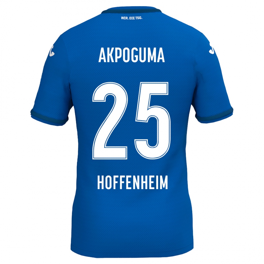 Niño Camiseta Kevin Akpoguma #25 Azul Real 1ª Equipación 2024/25 La Camisa Chile