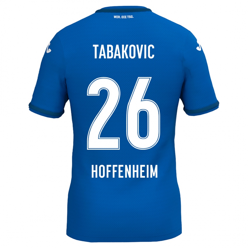 Niño Camiseta Haris Tabakovic #26 Azul Real 1ª Equipación 2024/25 La Camisa Chile