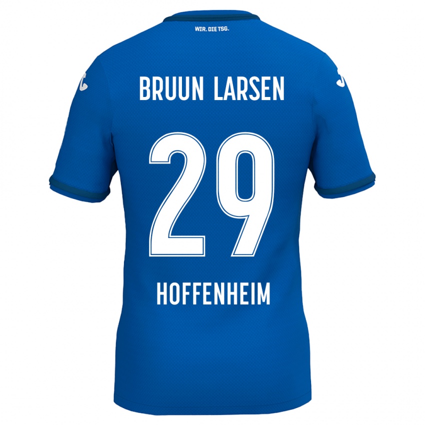 Niño Camiseta Jacob Bruun Larsen #29 Azul Real 1ª Equipación 2024/25 La Camisa Chile