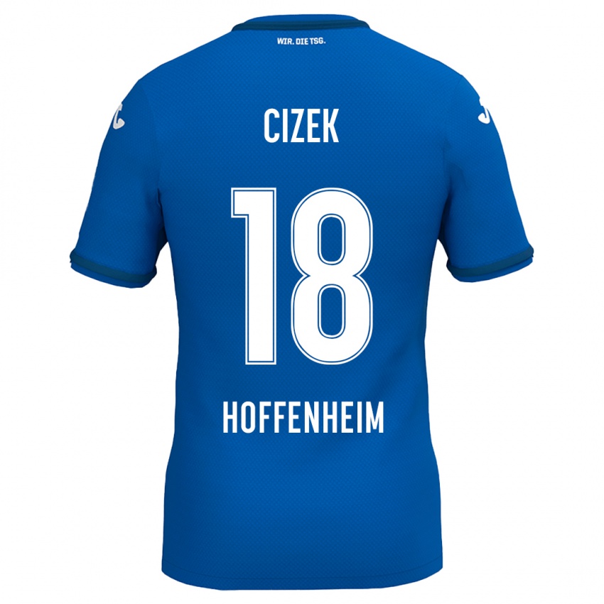 Niño Camiseta Krystof Cizek #18 Azul Real 1ª Equipación 2024/25 La Camisa Chile