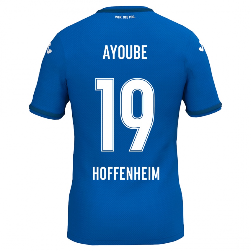 Niño Camiseta Ayoube Amaimouni-Echghouyab #19 Azul Real 1ª Equipación 2024/25 La Camisa Chile