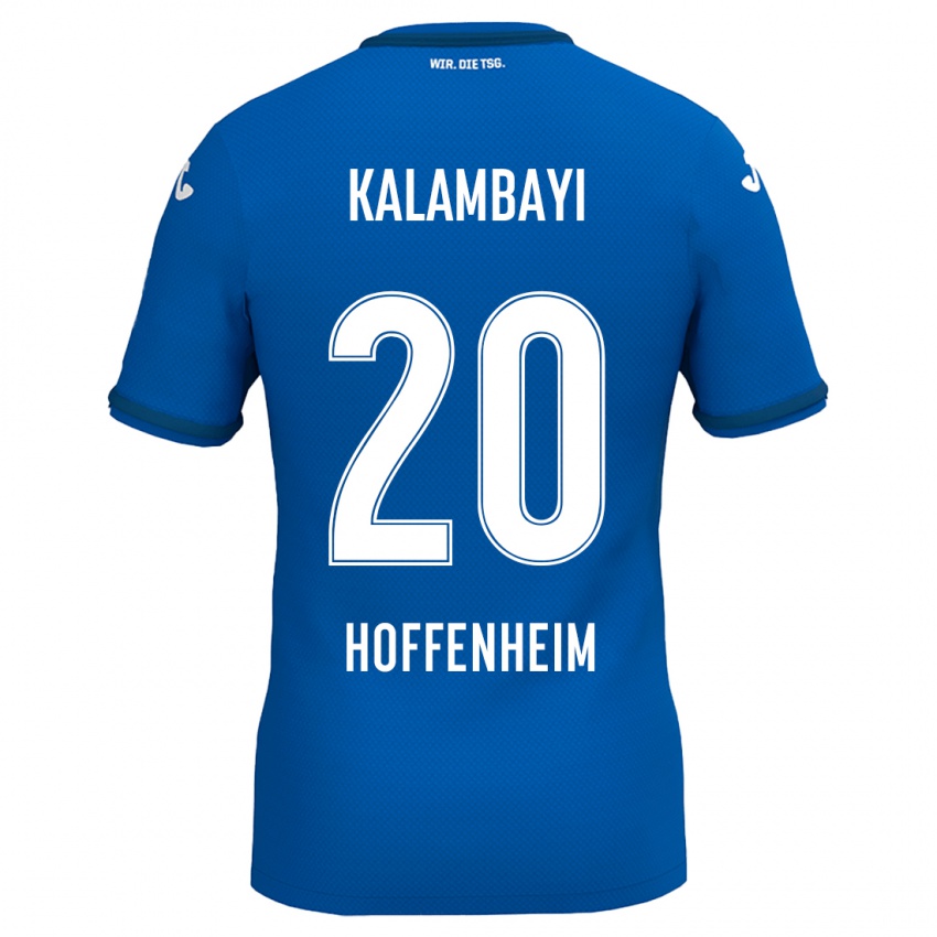 Niño Camiseta Simon Kalambayi #20 Azul Real 1ª Equipación 2024/25 La Camisa Chile