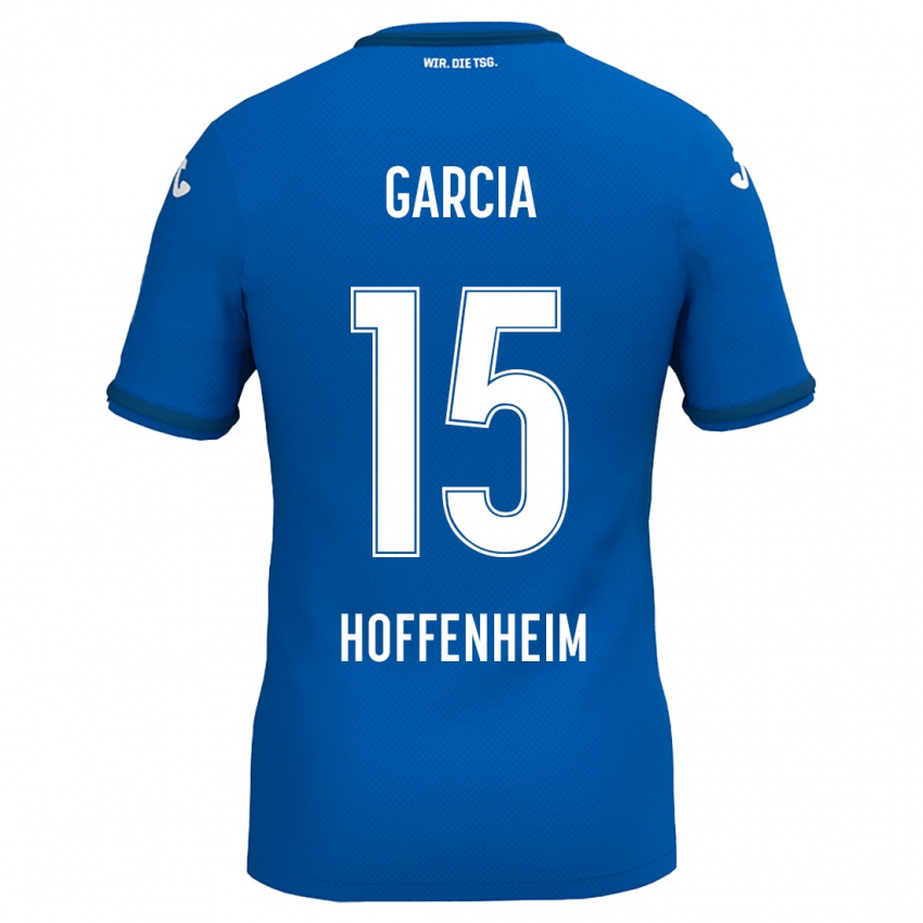 Niño Camiseta Marta Cazalla Garcia #15 Azul Real 1ª Equipación 2024/25 La Camisa Chile