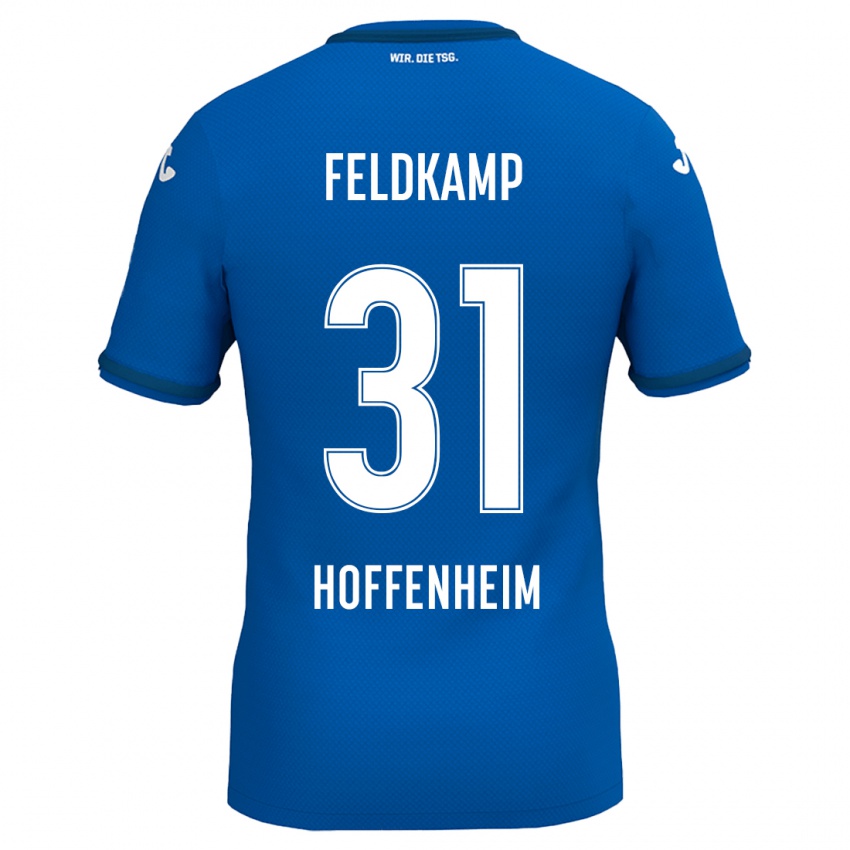 Niño Camiseta Jana Feldkamp #31 Azul Real 1ª Equipación 2024/25 La Camisa Chile