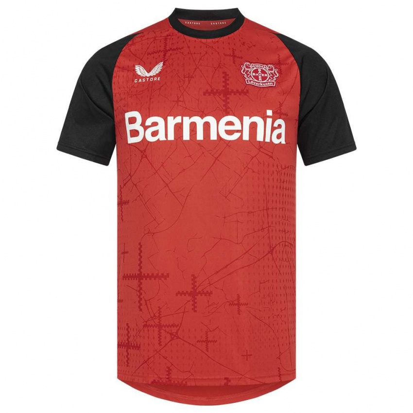 Niño Camiseta Yassin Kichu #19 Rojo Negro 1ª Equipación 2024/25 La Camisa Chile