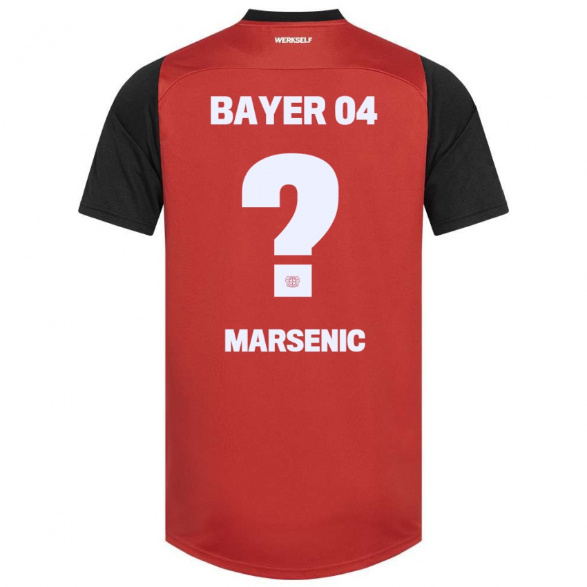 Niño Camiseta Matija Marsenic #0 Rojo Negro 1ª Equipación 2024/25 La Camisa Chile