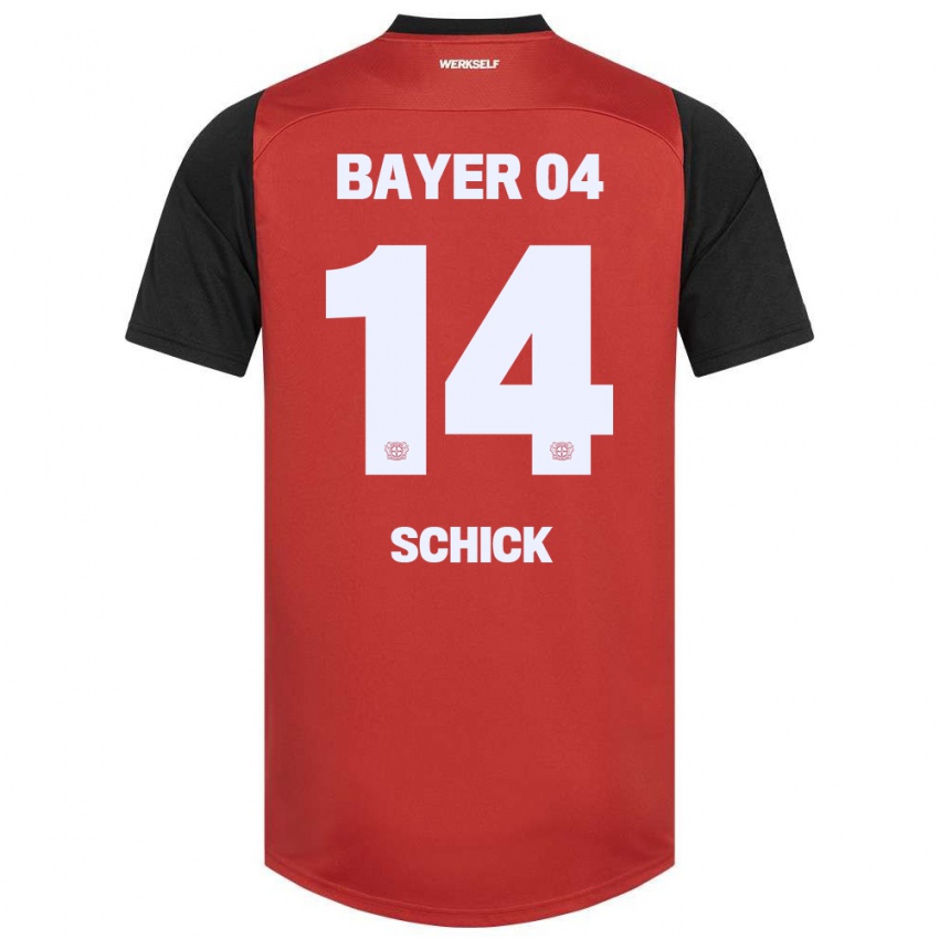 Niño Camiseta Patrik Schick #14 Rojo Negro 1ª Equipación 2024/25 La Camisa Chile