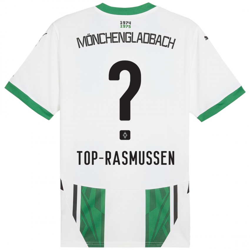 Niño Camiseta Tristan Top-Rasmussen #0 Blanco Verde 1ª Equipación 2024/25 La Camisa Chile