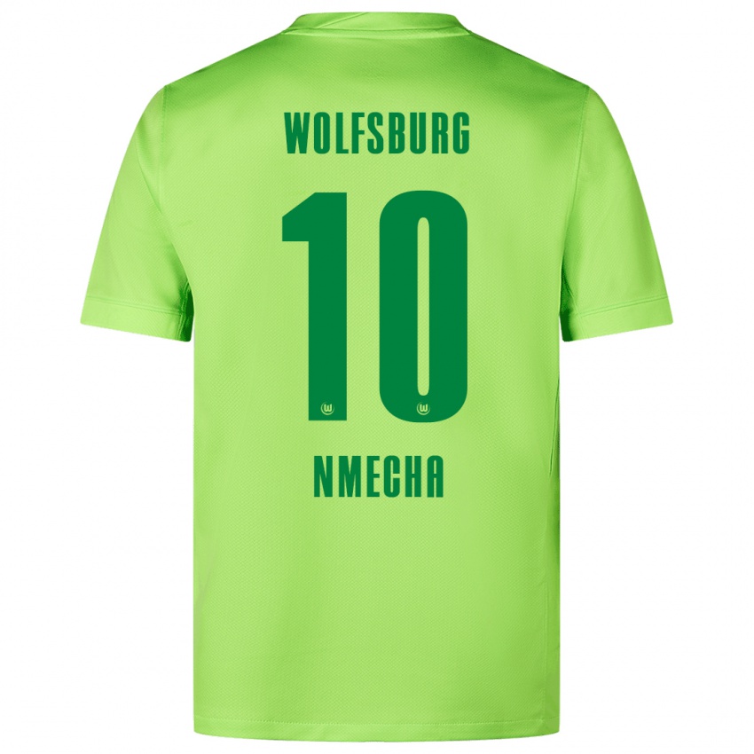 Niño Camiseta Lukas Nmecha #10 Verde Fluorescente 1ª Equipación 2024/25 La Camisa Chile