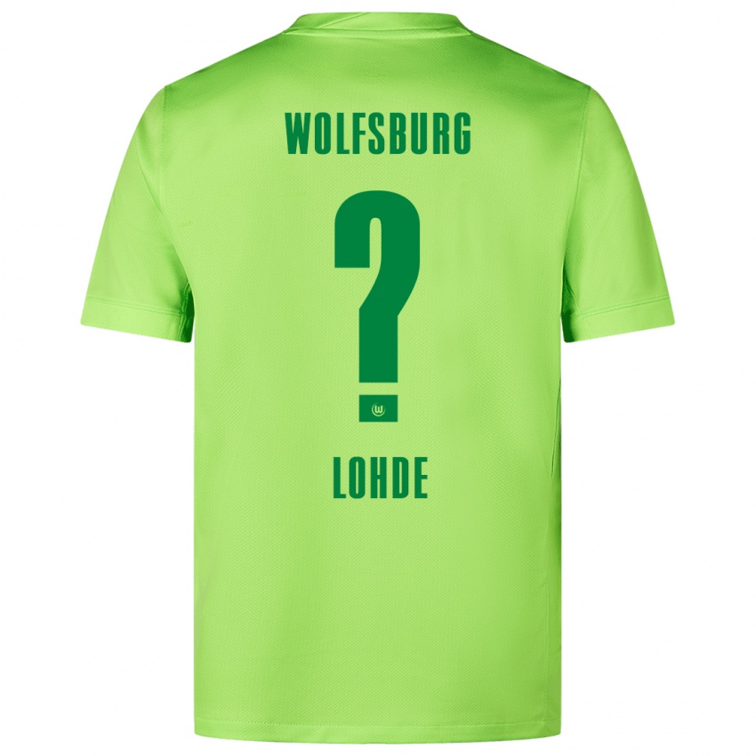 Niño Camiseta Sven Lohde #0 Verde Fluorescente 1ª Equipación 2024/25 La Camisa Chile