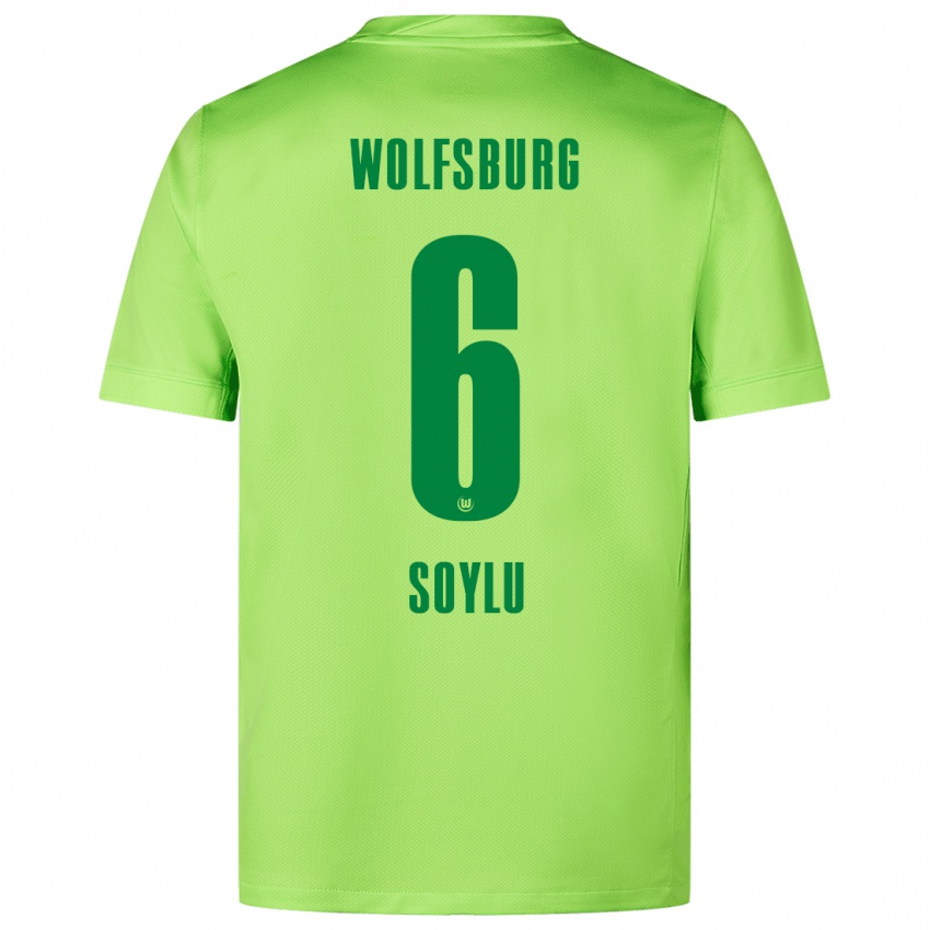 Niño Camiseta Darwin Soylu #6 Verde Fluorescente 1ª Equipación 2024/25 La Camisa Chile