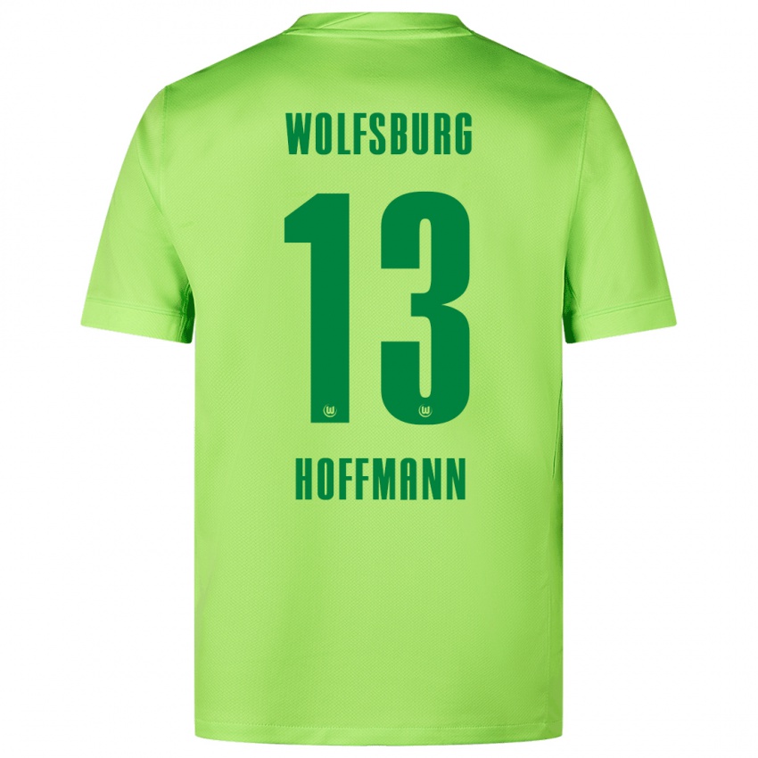 Niño Camiseta Nils Hoffmann #13 Verde Fluorescente 1ª Equipación 2024/25 La Camisa Chile