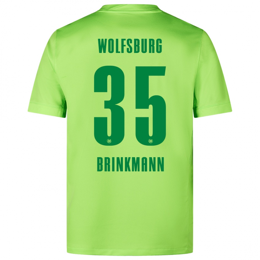 Niño Camiseta Karla Brinkmann #35 Verde Fluorescente 1ª Equipación 2024/25 La Camisa Chile