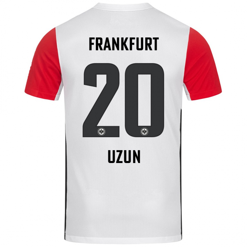 Niño Camiseta Can Uzun #20 Blanco Rojo 1ª Equipación 2024/25 La Camisa Chile