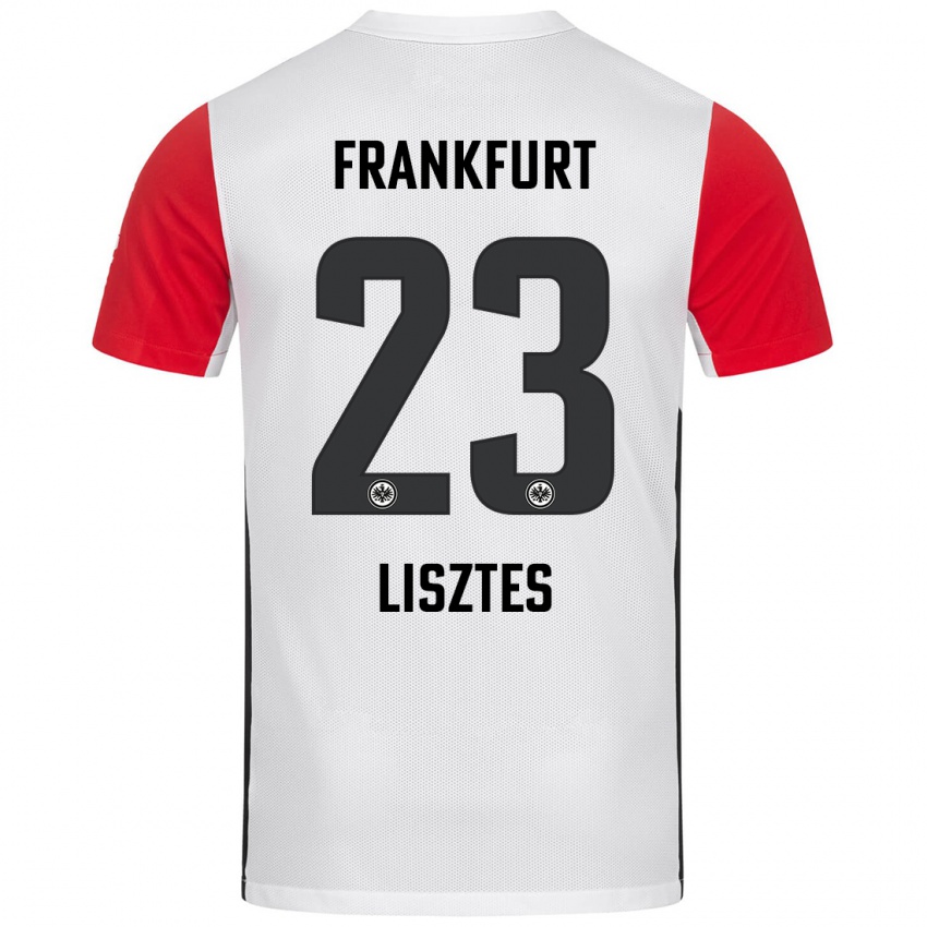 Niño Camiseta Krisztián Lisztes #23 Blanco Rojo 1ª Equipación 2024/25 La Camisa Chile