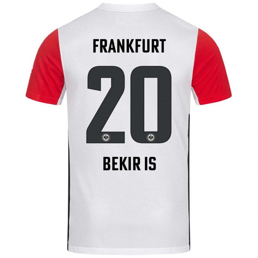 Niño Camiseta Eba Bekir Is #20 Blanco Rojo 1ª Equipación 2024/25 La Camisa Chile