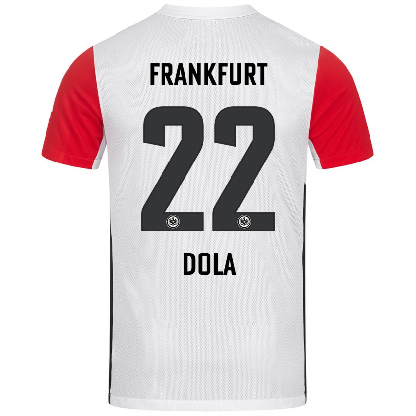 Niño Camiseta Igor Dola #22 Blanco Rojo 1ª Equipación 2024/25 La Camisa Chile