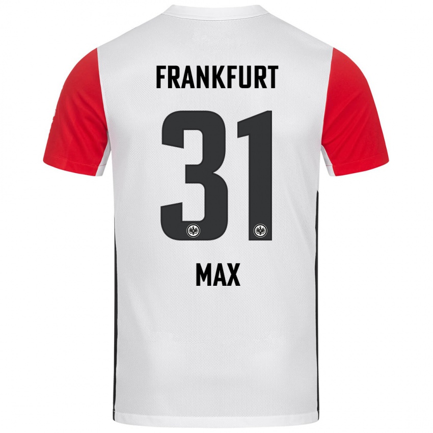 Niño Camiseta Philipp Max #31 Blanco Rojo 1ª Equipación 2024/25 La Camisa Chile