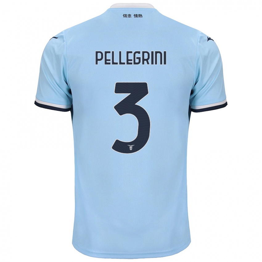 Niño Camiseta Luca Pellegrini #3 Azul 1ª Equipación 2024/25 La Camisa Chile