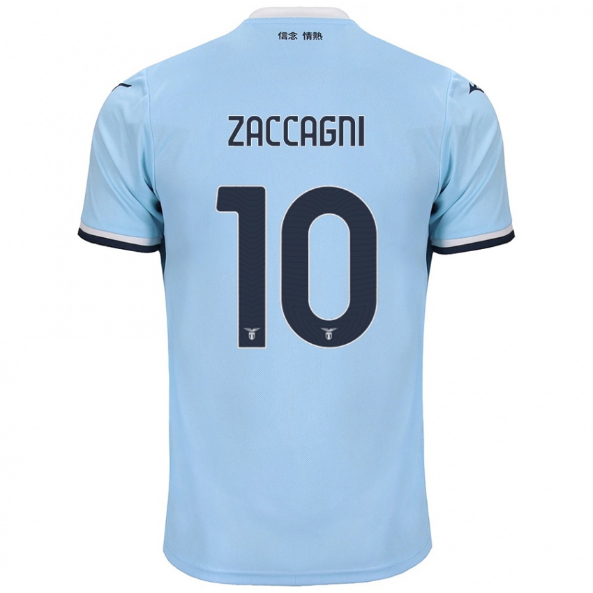 Niño Camiseta Mattia Zaccagni #10 Azul 1ª Equipación 2024/25 La Camisa Chile