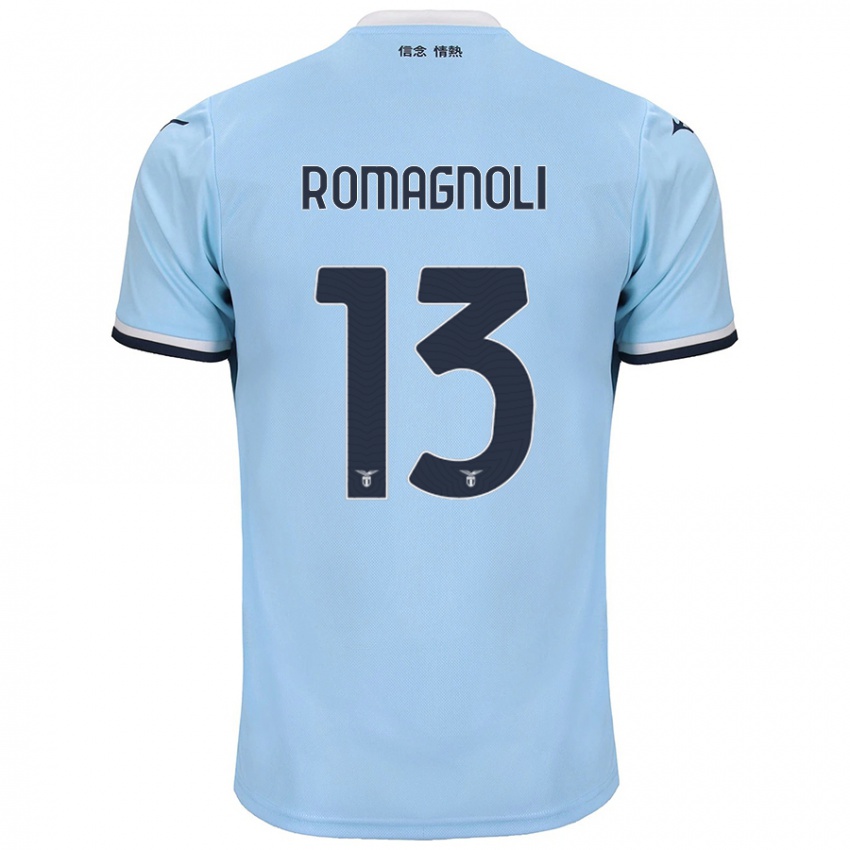 Niño Camiseta Alessio Romagnoli #13 Azul 1ª Equipación 2024/25 La Camisa Chile