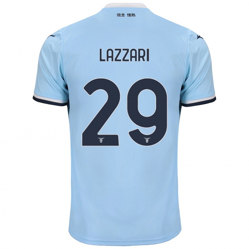 Niño Camiseta Manuel Lazzari #29 Azul 1ª Equipación 2024/25 La Camisa Chile