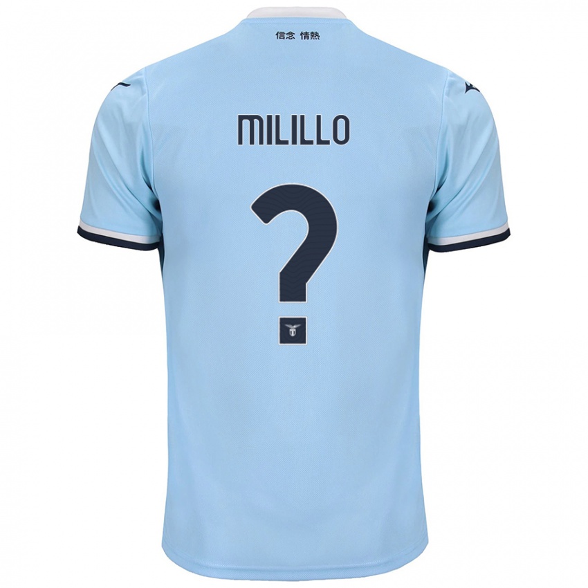 Niño Camiseta Flavio Milillo #0 Azul 1ª Equipación 2024/25 La Camisa Chile