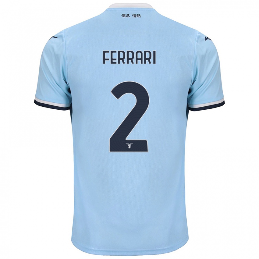 Niño Camiseta Lorenzo Ferrari #2 Azul 1ª Equipación 2024/25 La Camisa Chile