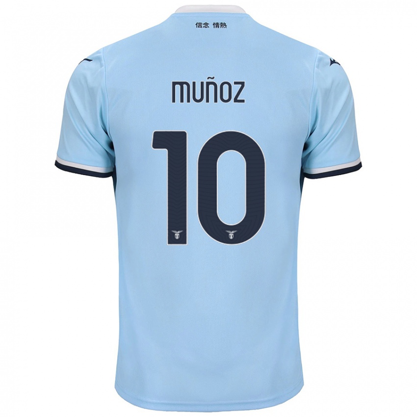 Niño Camiseta Cristo Muñoz #10 Azul 1ª Equipación 2024/25 La Camisa Chile