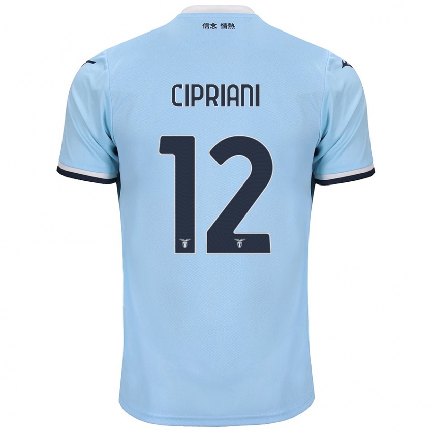 Niño Camiseta Alessio Cipriani #12 Azul 1ª Equipación 2024/25 La Camisa Chile