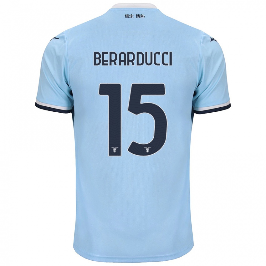 Niño Camiseta Martina Berarducci #15 Azul 1ª Equipación 2024/25 La Camisa Chile