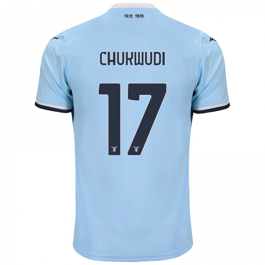 Niño Camiseta Ogonna Franca Chukwudi #17 Azul 1ª Equipación 2024/25 La Camisa Chile