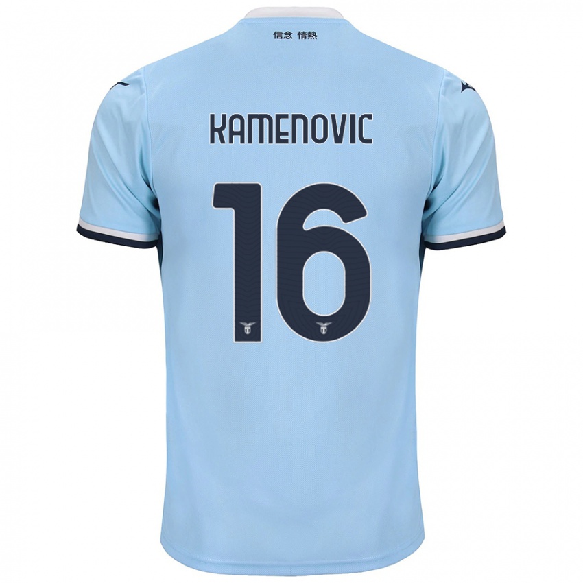 Niño Camiseta Dimitrije Kamenović #16 Azul 1ª Equipación 2024/25 La Camisa Chile