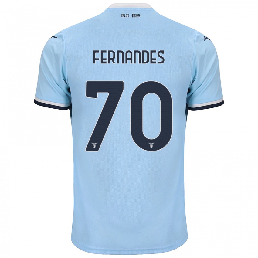 Niño Camiseta Saná Fernandes #70 Azul 1ª Equipación 2024/25 La Camisa Chile