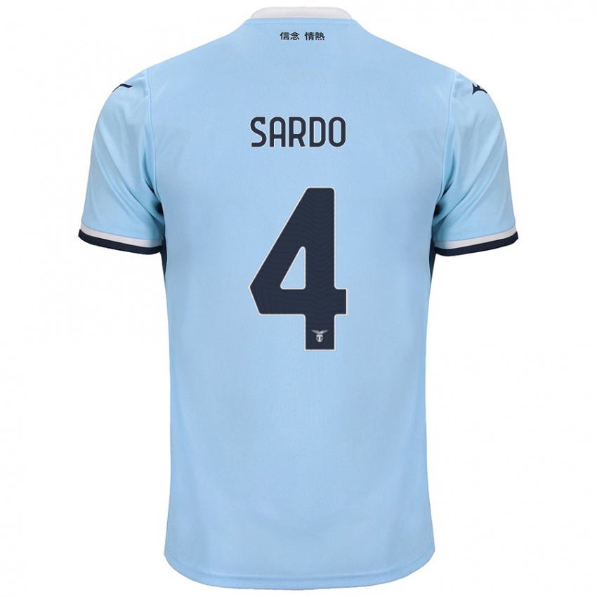 Niño Camiseta Jacopo Sardo #4 Azul 1ª Equipación 2024/25 La Camisa Chile