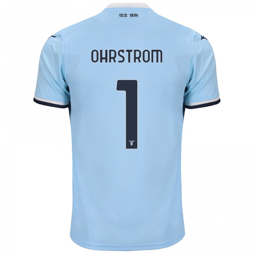 Niño Camiseta Stephanie Ohrstrom #1 Azul 1ª Equipación 2024/25 La Camisa Chile