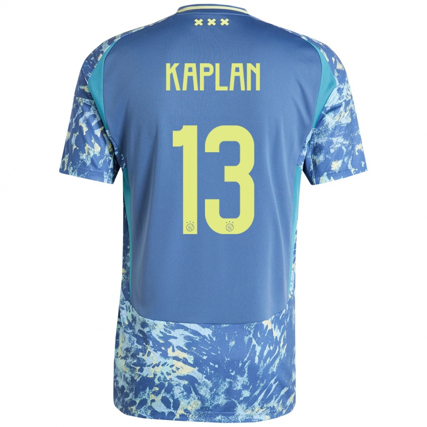 Niño Camiseta Ahmetcan Kaplan #13 Gris Azul Amarillo 2ª Equipación 2024/25 La Camisa Chile