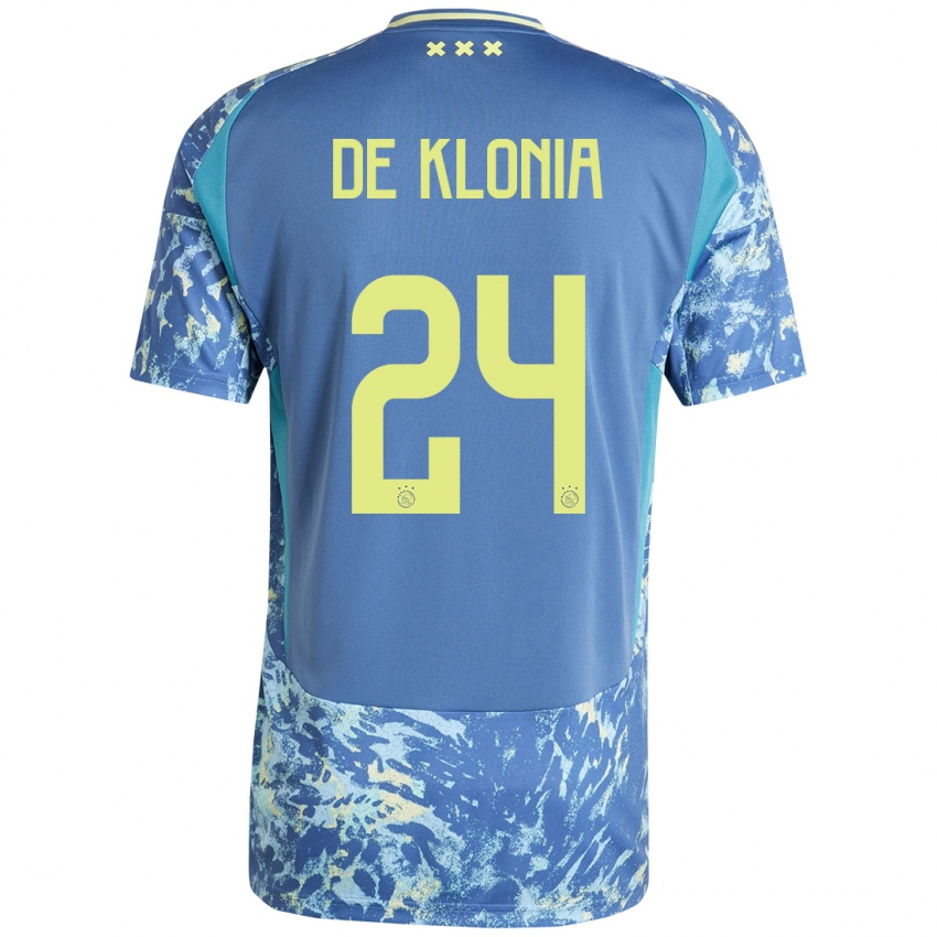 Niño Camiseta Daliyah De Klonia #24 Gris Azul Amarillo 2ª Equipación 2024/25 La Camisa Chile