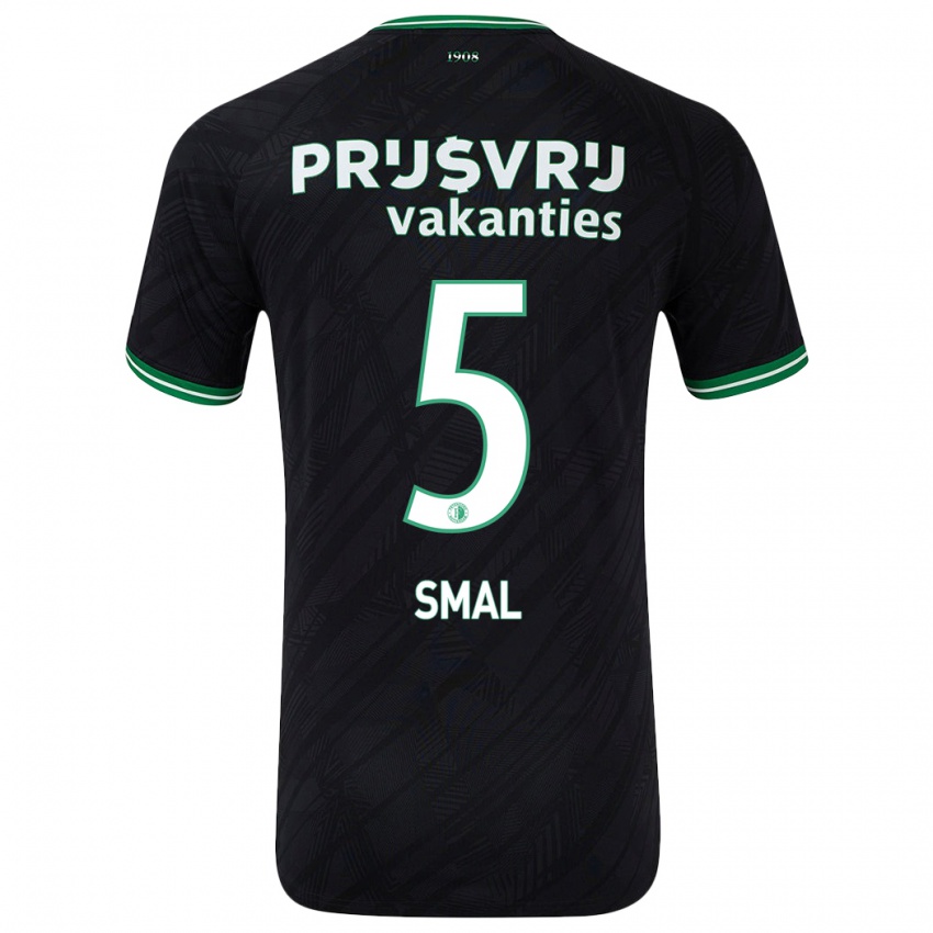 Niño Camiseta Gijs Smal #5 Negro Verde 2ª Equipación 2024/25 La Camisa Chile