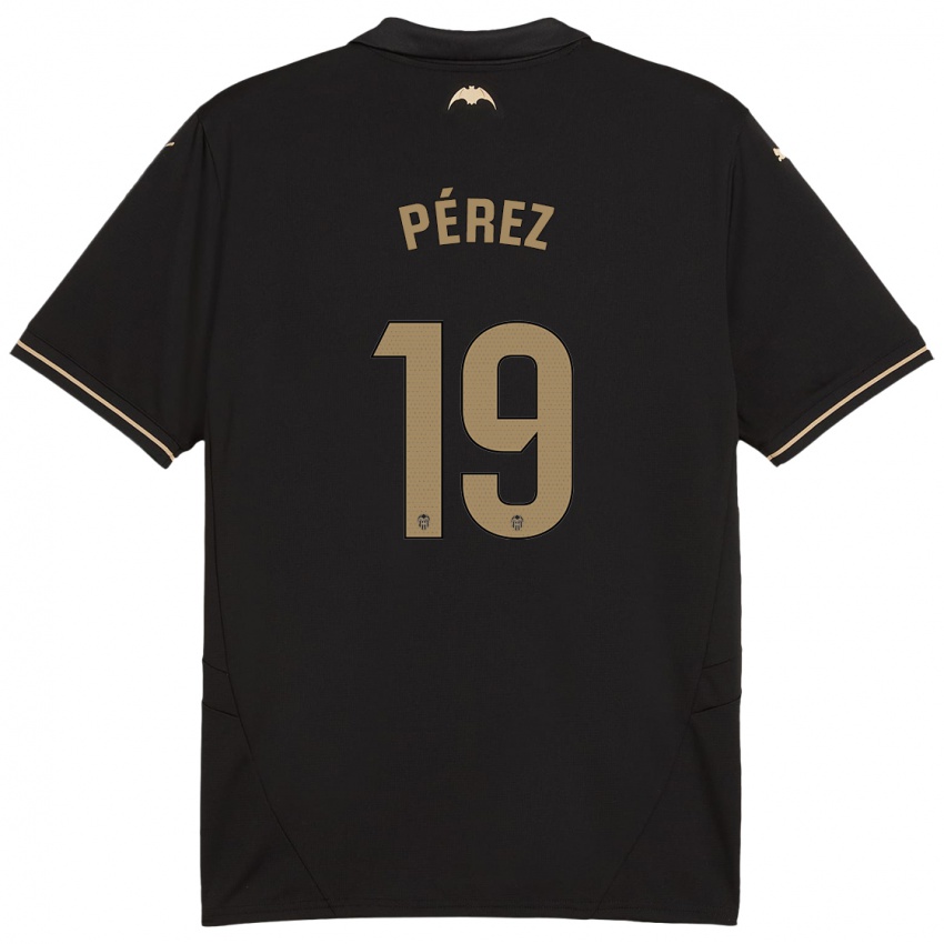 Niño Camiseta Joselu Pérez #19 Negro 2ª Equipación 2024/25 La Camisa Chile